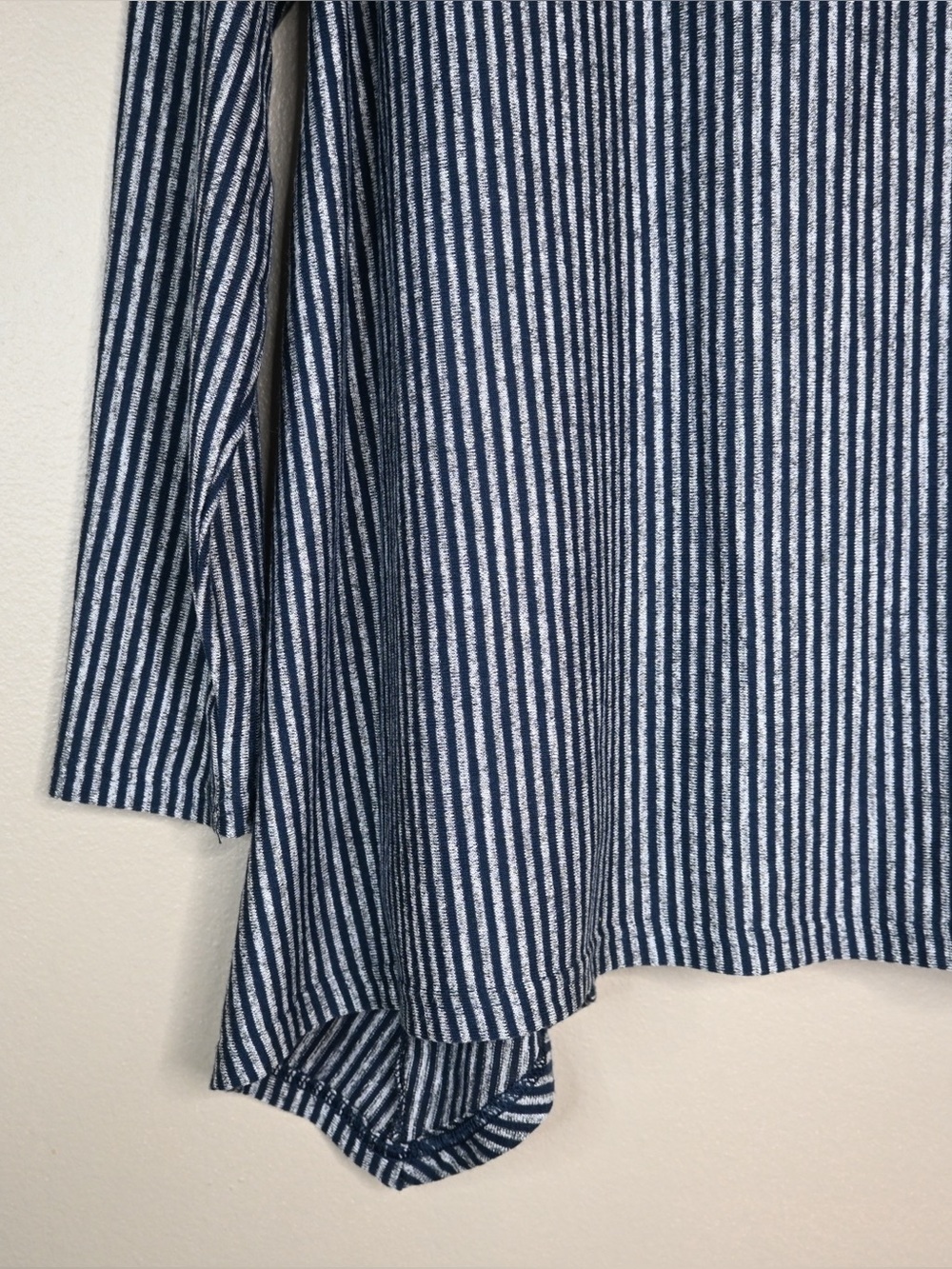 Jones New York Women's 1X Cowl Neck Vertical & Diagonal Stripes Flowy Tunic NEW - Picture 6 of 10